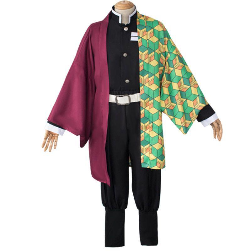 Halloween Demon Slayer Cosplay Costume Demon Slayer Team Kamado Tanjirou Nezuko Zenitsu Cosplay Anime Costume