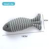 Cat Toys, Huge Linen Fish for Teasing Cats, Self-entertainment, Chewing and Grinding Teeth Cat, Mint Fish, Wavy Cloth Fish Cat Toys