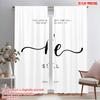 2pcs 2D Flat Printing Curtain Be Still Exodus 14 14 Polyester Fabric Without Electricity Seasonal Party & Holiday Decor Perfect