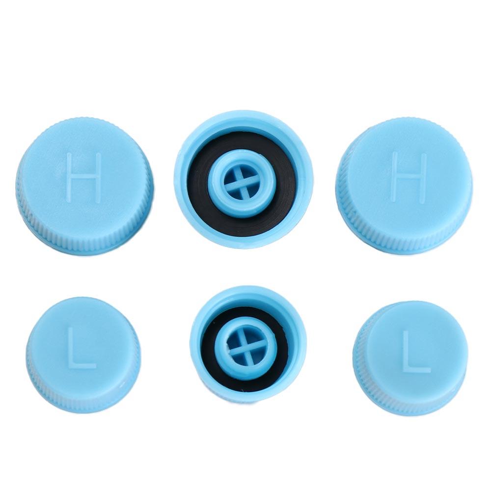 Car Air Conditioning High Low Side Side Port Cover Dust Cap Valve Core Caps Auto Pressure Cap