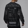 Jordan MVP Printed Casual Sports Crew Neck Pullover Long Sleeve T-Shirt Men Tops Black Mineral-Slate-Blue FV7240-010
