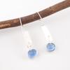 Tanzanite Gemstone 925 Sterling Silver Statement Jewelry Handmade Earrings 1.9" EE-168-11