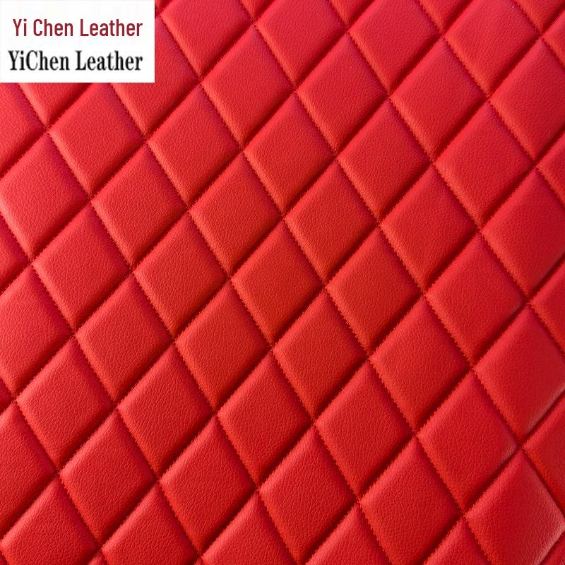 Verdikte Faux Lederen Auto Interieur Hemelbekleding & Vloermat met Borduurdetails