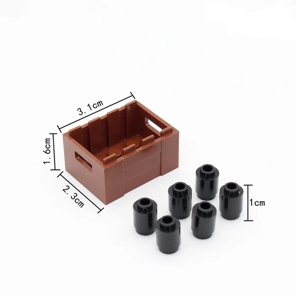 MOC Military Building Blocks Figure Napoleon Wars Soldier Accessories Weapon Cannon Sandbag Army Pirate Mini Brick gift X003 DIY