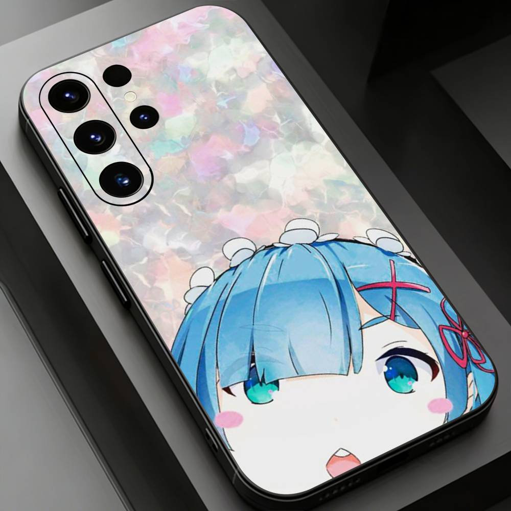 Rem R-Re Anime Z-Zero Phone Case for Samsung Galaxy S20,23 Ultra S24,22 Plus S25,26,21FE TPU Cover