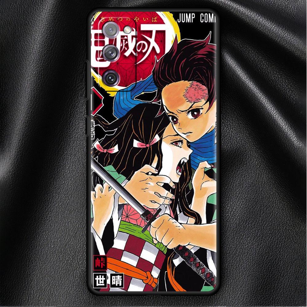 Case For Samsung Galaxy S20 FE S22 Ultra S21 Plus Luxury Soft Phone Case S10 S9 S8 S10e S7 Silicone Funda Demon Slayer Shell Sac