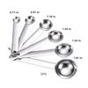 6/7/9pcs Multipurpose Food-grade Stainless Steel Measuring Spoon Coffee Powder Spice Measure Scoop Kitchen Baking Tools