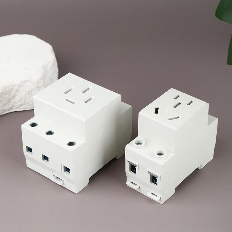 UK US EU FR IT Standard Modulare DIN-Schienensteckdose 10A 16A 25A 250V Industrielle Verteilerdose AC30 Steckdosen Adapter Verbinder