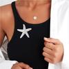 Crystals Starfish Brooch Pin For Women Versatile Fashion Jewelry Gift Party Everyday Wear