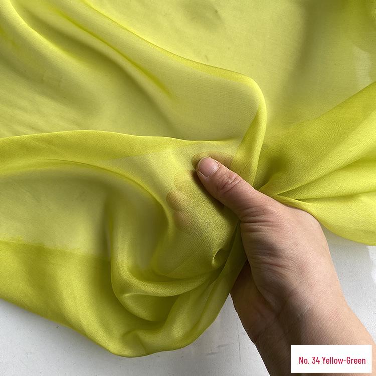 Chiffon di Vera Seta Largo 6 mm: Tessuto di Seta di Gelso Trasparente per Foulard, Vestiti Estivi e Abiti da Sera