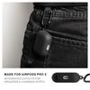 Native Union Active Case för AirPods Pro 3 - med Klämma för Fästning Överallt - Silkeslen Matt Silikonfodral (Svart)