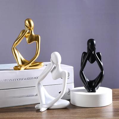 Nordic Light Luxury Style Abstract Figure Home Decoration Ornaments Mini Shaped Crafts Desktop Decoration Artworks