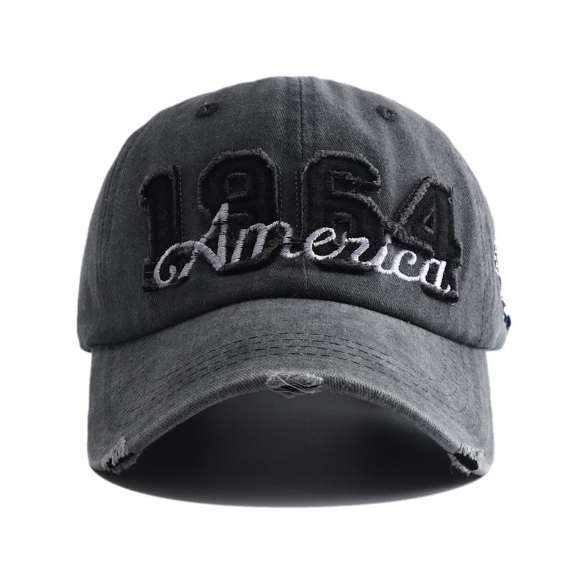 Snapback Adjustable Style Street Urban Hop Hip Stitching Embroidery Embroidered 1964 With Washed Vintage Cap Baseball Cotton School Old Women Men