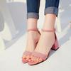 Sandals Summer Women's Shoes Casual Versatile High Heels 34-42