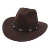 Cowboy Hat With Wide Brim And Adjustable Size For Western Dance Performances