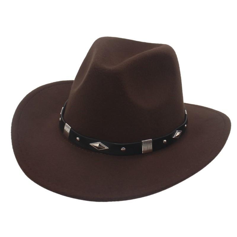 Cowboy Hat With Wide Brim And Adjustable Size For Western Dance Performances