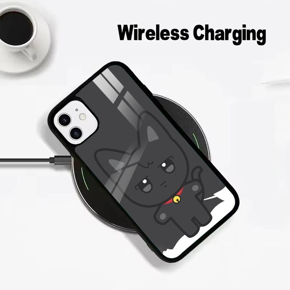 Cute-A-N-I-T-E-E-Z For IPhone17 16 15 14 13 12 11 Plus Pro Max Plus Wireless Charger Phone Case