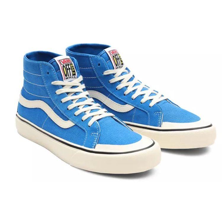 Vans Sk8-Hi 138 Decon SF Salt Wash - Directoire Blue Unisex Sneakers Antikk-hvit VN0A3MV14UG