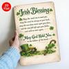 Tin Sign Irish Blessing May God Hold You Vintage Style  Metal Plaque Wall Decor for St Patricks Day Home Bar Pub Garage Garden