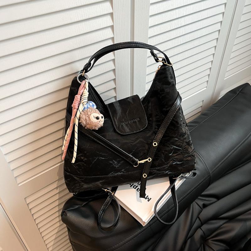 2025 Spring New Messenger Tote Bag Fashion Casual Backpack Simple Retro Bag Underarm Bag Women