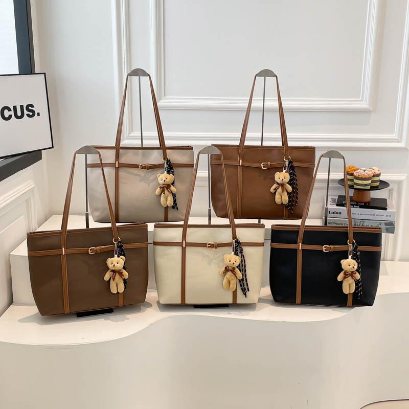 New trendy women's shoulder bag large capacity casual women's tote bag commuter handbag foreign style women's bag