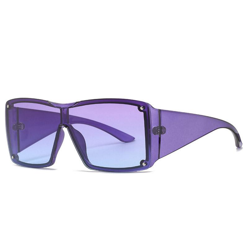 New Fashionable One-piece Women's Sunglasses Personalized Trendy Street Style Sunglasses Versatile Sunglasses 8570