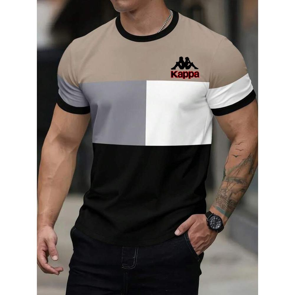 Pattern printed men's comfortable T-shirt, pattern T-shirt men's summer clothing, men's clothing