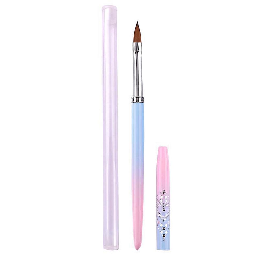 Nail Art Pen Nylon Brush Long Skidproof Nails Brushes Comfortable Lightweight Manicure Tools Wire Gift Friend DIY