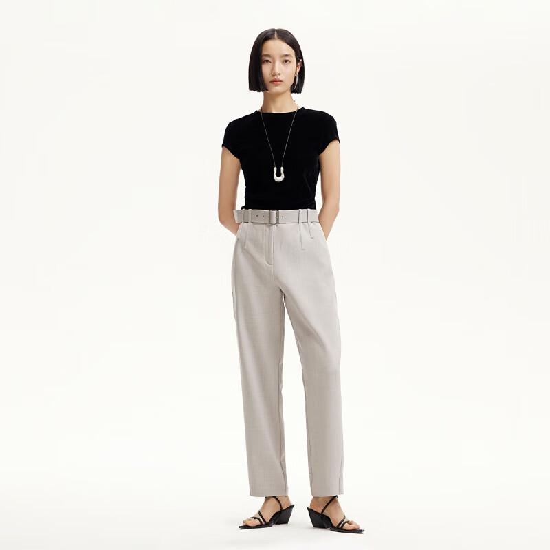 VEROMODA Belted Loose Cropped Pants