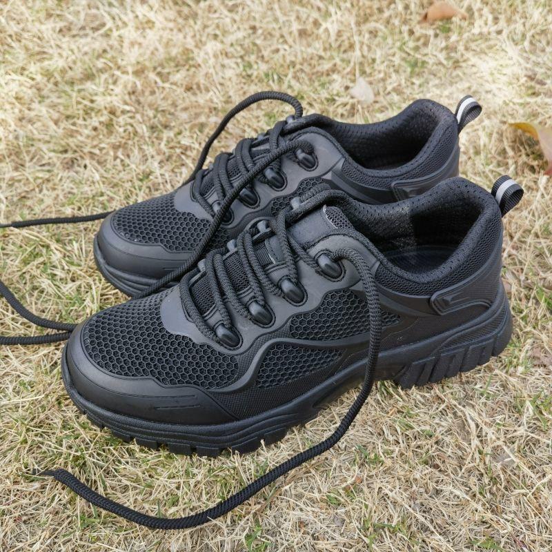 New low-top training shoes, mesh black non-slip, quick-response sports shoes, outdoor tactical shoes, anti-puncture and breathable