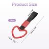 Car Steering Wheel Set of Rear Bumper Warning Interior Exterior Decoration for [PATIKIL] Heart-shaped Strap, 2, Ring, & Buses, Red/Black