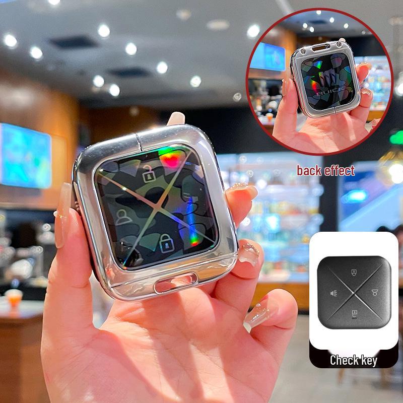 Buick E5 Titanium Cube Key Cover for 2025 LaCrosse Platinum with Bluetooth E4 Metal Full Coverage