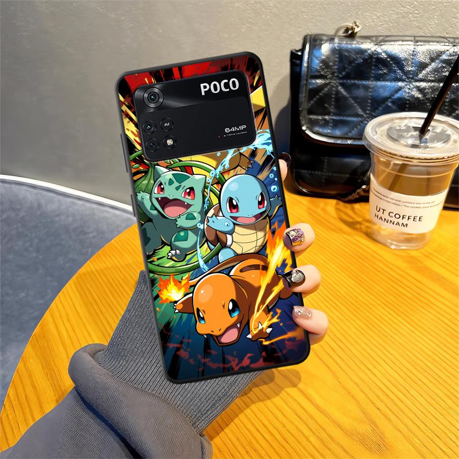 Cartoon Hot Pokemon Case for Xiaomi Poco F8 M3 M4 M7 Pro F1 C75 C71 C61 M5 F3 X3 X4 X5 X7 Pro C50 Funda Phone Cover