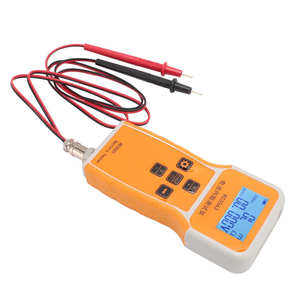 RC3563 Batteritestare Hög Noggrannhet Handhållen Batteriinternmotståndstestare med LCD-display