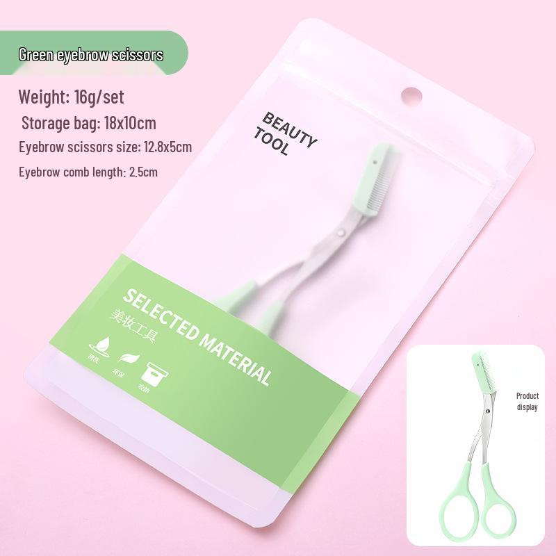 Eyebrow Shaping Kit: Beginner Scissors, Razor, and Comb Tools