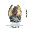 Exquisite Acrylic 2D Angel Home Ornament Office Desktop Living Room Decors Perfect Christmas New Year Gift for Friends