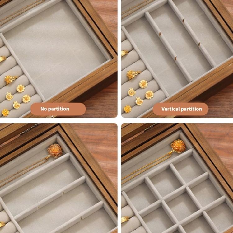 Schmuckaufbewahrungsbox mit Fächern Multifunktionaler Organizer für Ohrringe Armbänder Halsketten Eleganter Schmuckhalter