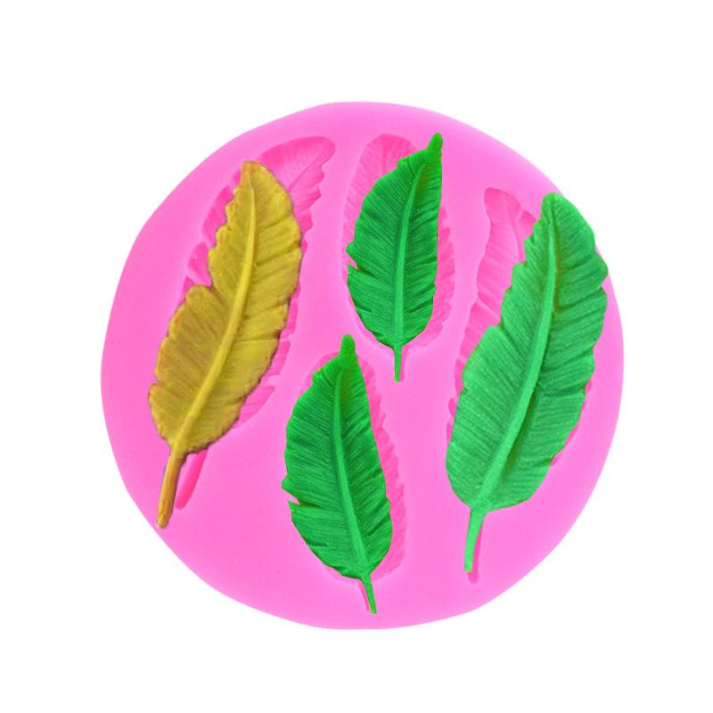 1pcs Feather Sugar Buttons Silicone Mold Fondant Mold Cake Decorating Tools Chocolate Gumpaste Mold Moldes De Silicona
