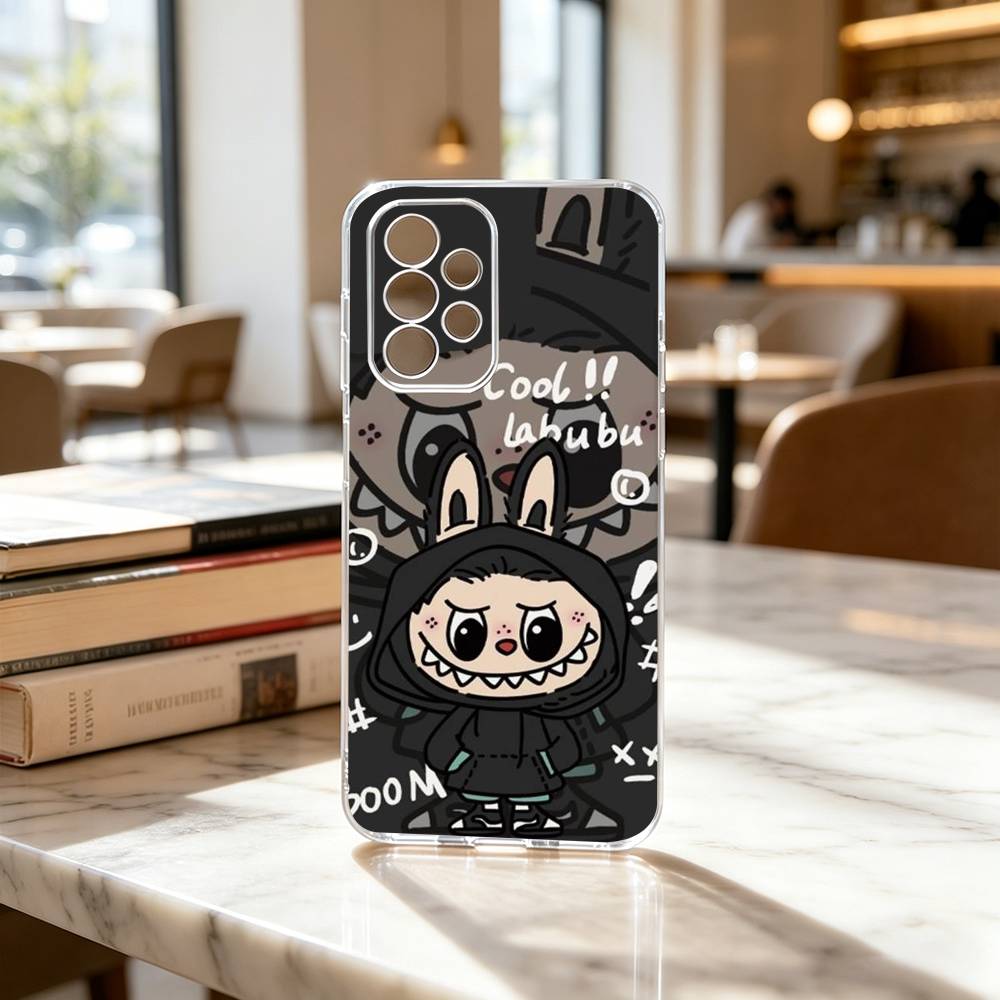 Hot Cartoon L-Labubus Gift  Phone Case For Samsung S25,S24,S21,S22,S23,S30,Ultra,S20,Plus,Fe Transparent Cover
