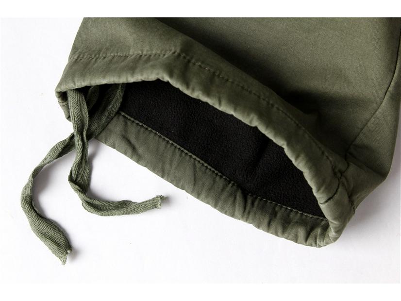 Men's Winter Fleece Multi-Pocket Casual Overalls
