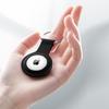 Crong Silicone Case With Key Ring - Etui Ochronne Brelok Do Apple Airtag (Czarny)