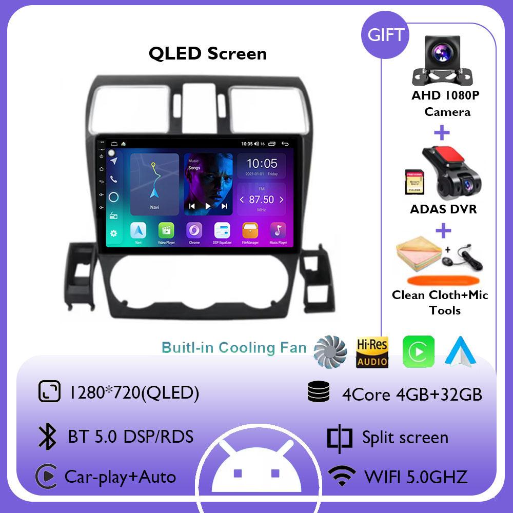 For Subaru Forester 4 SJ 2016 - 2018 Car Radio Multimedia Video Player Navigation GPS Carplay Android 14 Autoradio QLED Screen