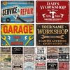 Vintage Dad's Garage Metal Tin Sign Decor Room Decoration Metal Plaque Garage Club Man Cave Bar Sign Poster Home Wall Decor