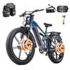 KIMDYMA Bicicletă electrică K03 de 26 de inci, 48V 20Ah, motoare duble de 3000W – anvelope late de 4,0 inci, frâne hidraulice, bicicletă all-terrain, 55 km/h
