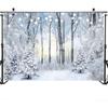 2D Verzauberter Winterwald Banner für Hochzeits- & Neugeborenen-Events