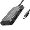 Qoltec Hub Adapter USB-C 3.1 5w1 | 4x USB 3.0 | Micro USB
