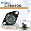 Two F115-25F Fireplace Blower Thermostats with 14 Terminal Connections and Precision Thermal Switching Between 115F and 90F