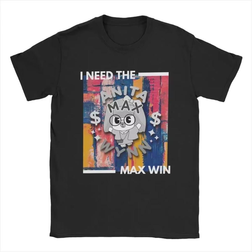 

Футболка Anita Max Wynn для мужчин, хлопковые футболки для отдыха, круглый воротник, короткий рукав, топы больших размеров XXXXXL чёрный