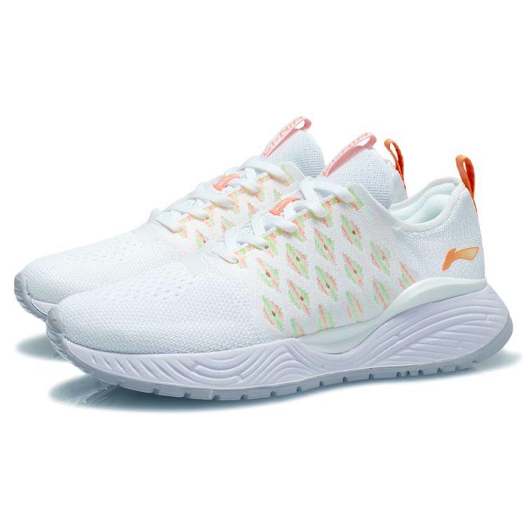 Li-Ning Soft White Neon Apricot Women Sneakers Standard-White ARSR020-2