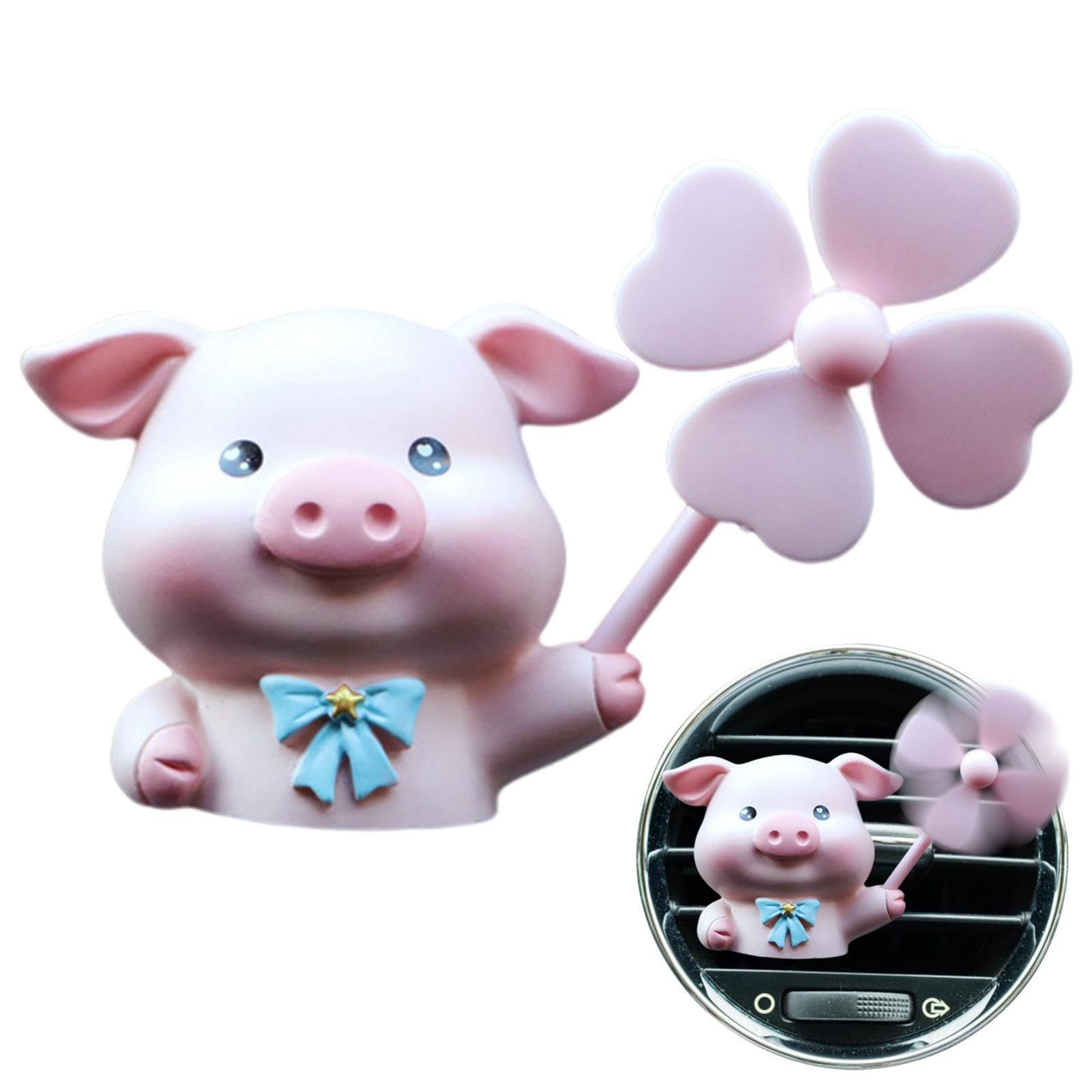 

Car Air Vent Clip Pig - Car Air Vent Clip with 2 Tablets a